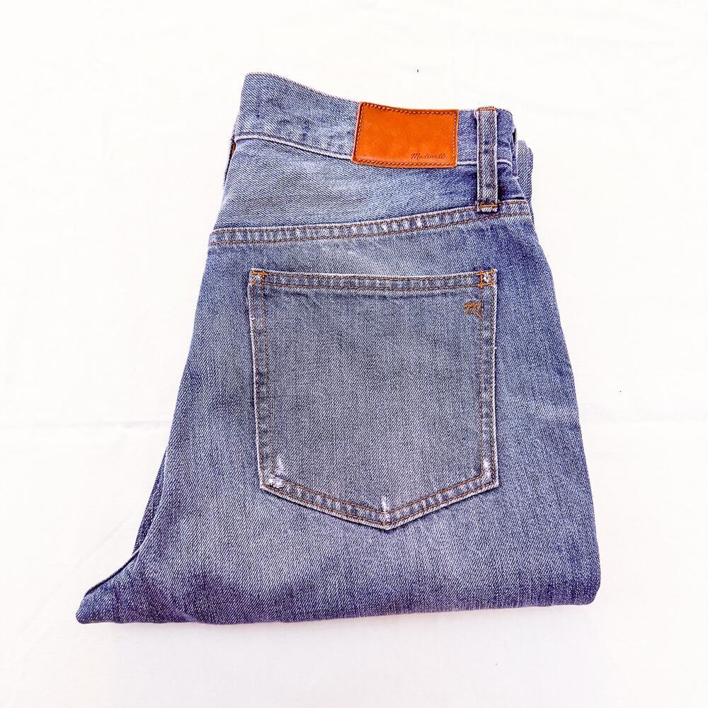 Madewell The Perfect Vintage Jean Ripped Distressed Denim Zip Fly Size 28